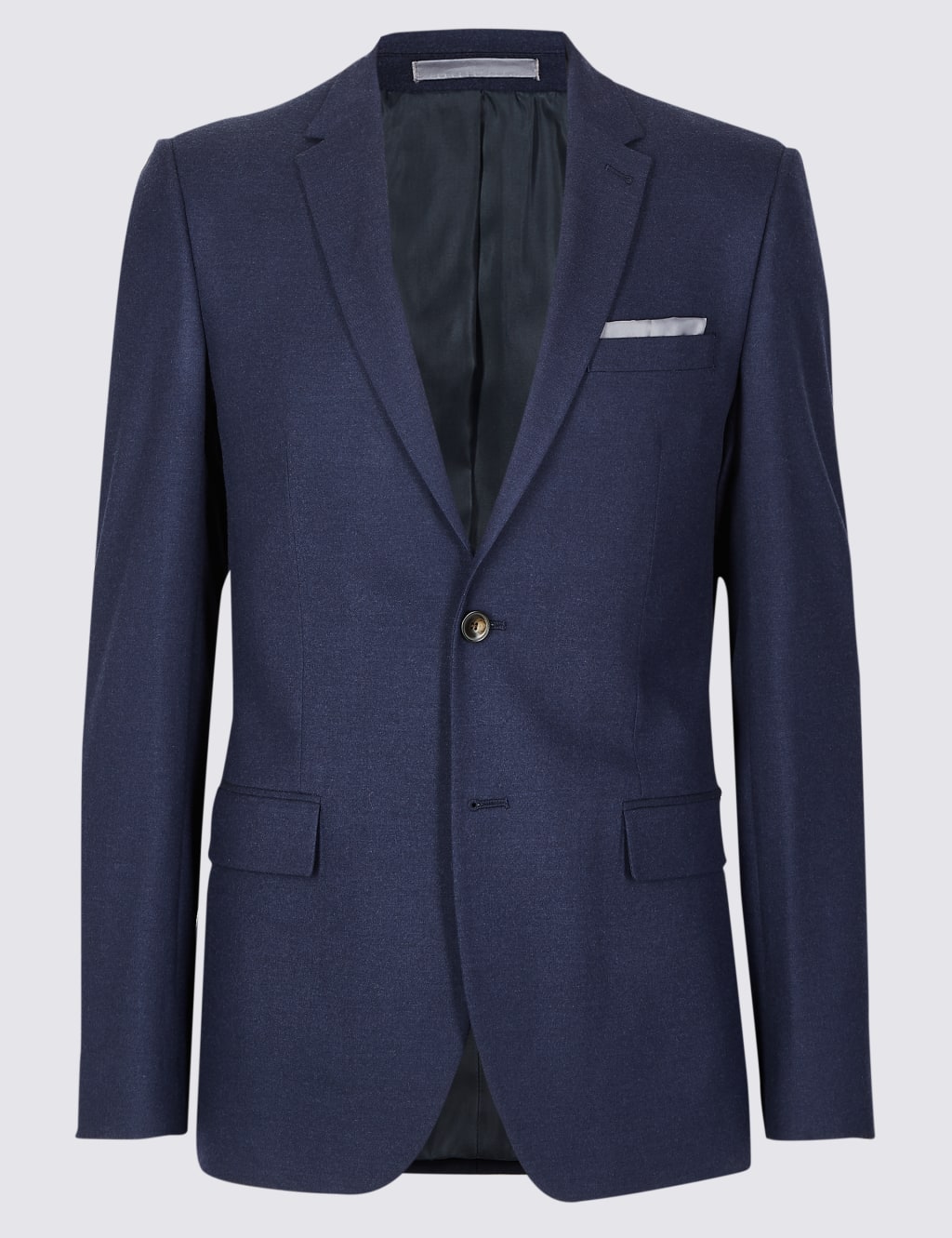 Indigo Textured Slim Fit Jacket 2 of 8