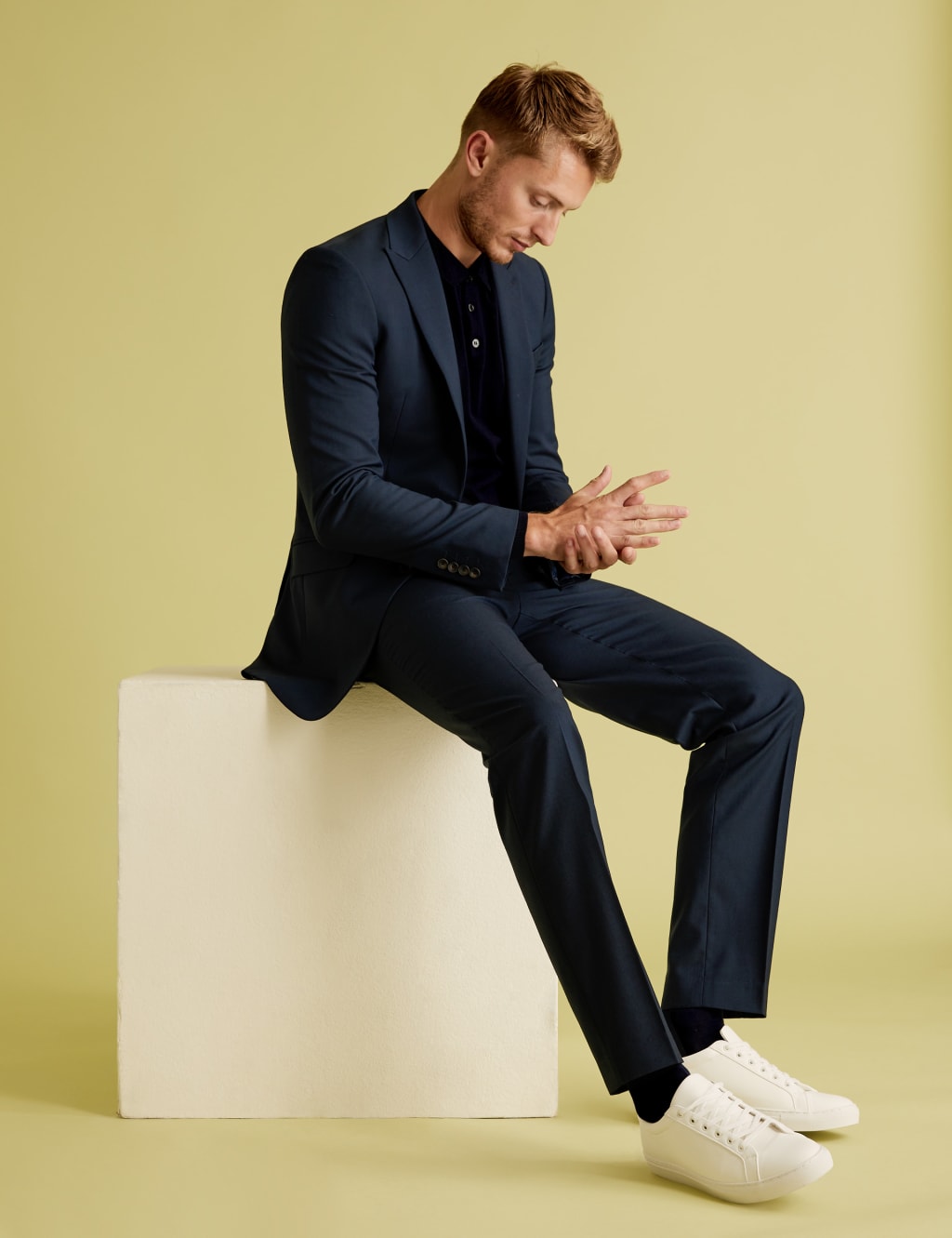Slim Fit Suit Jacket with Stretch 7 of 9