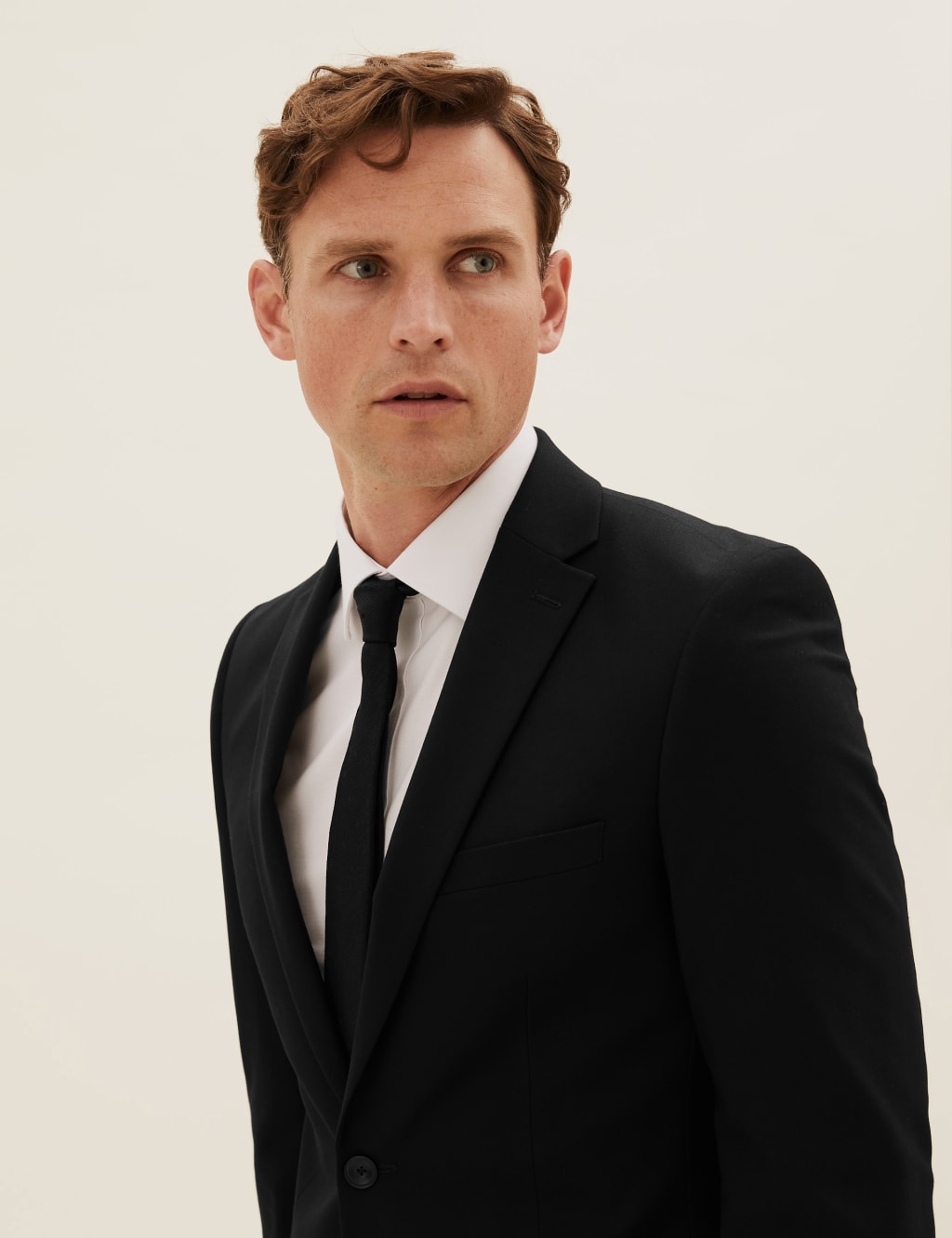 M&s black suit jacket sale