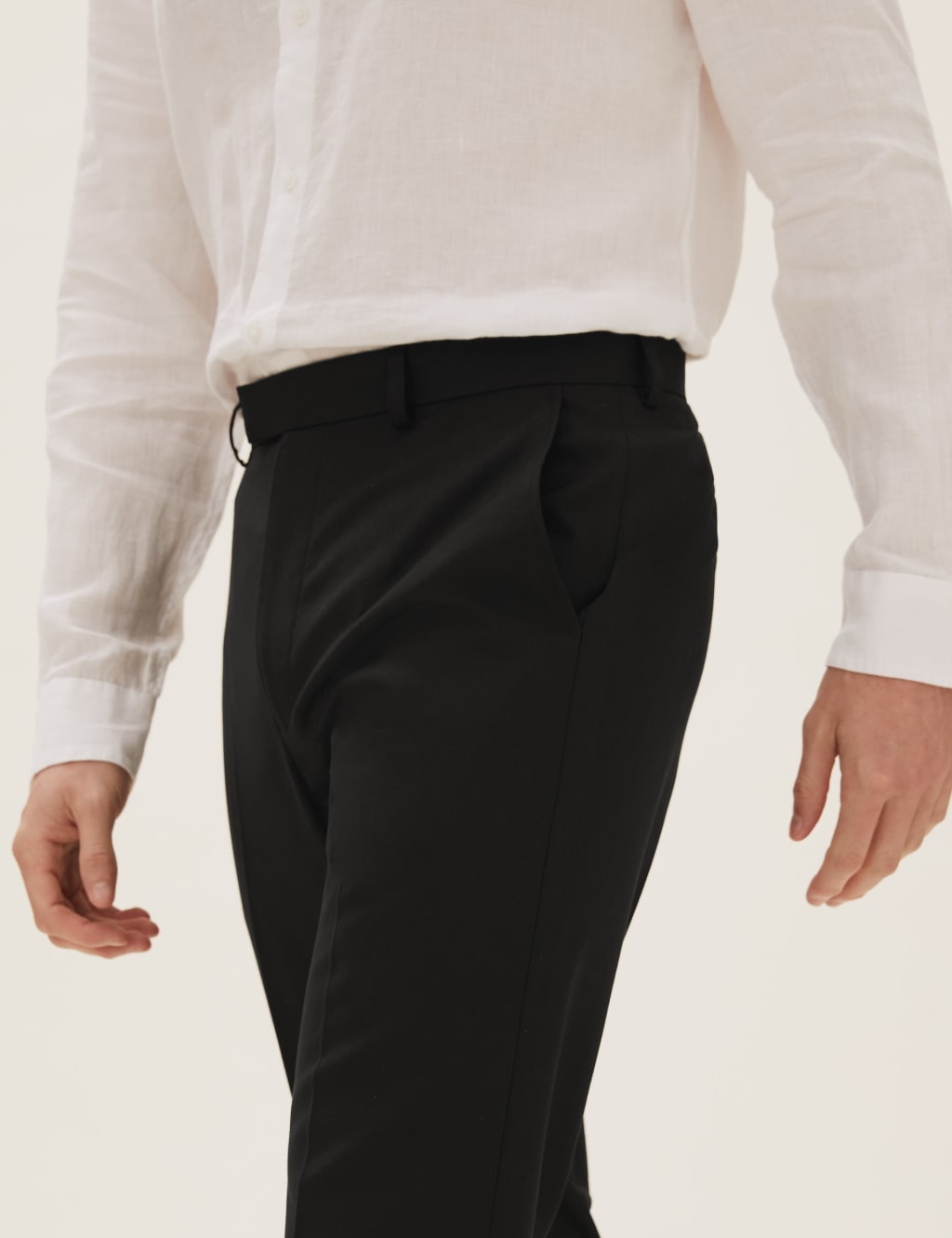 Black Regular Fit Trousers 3 of 8
