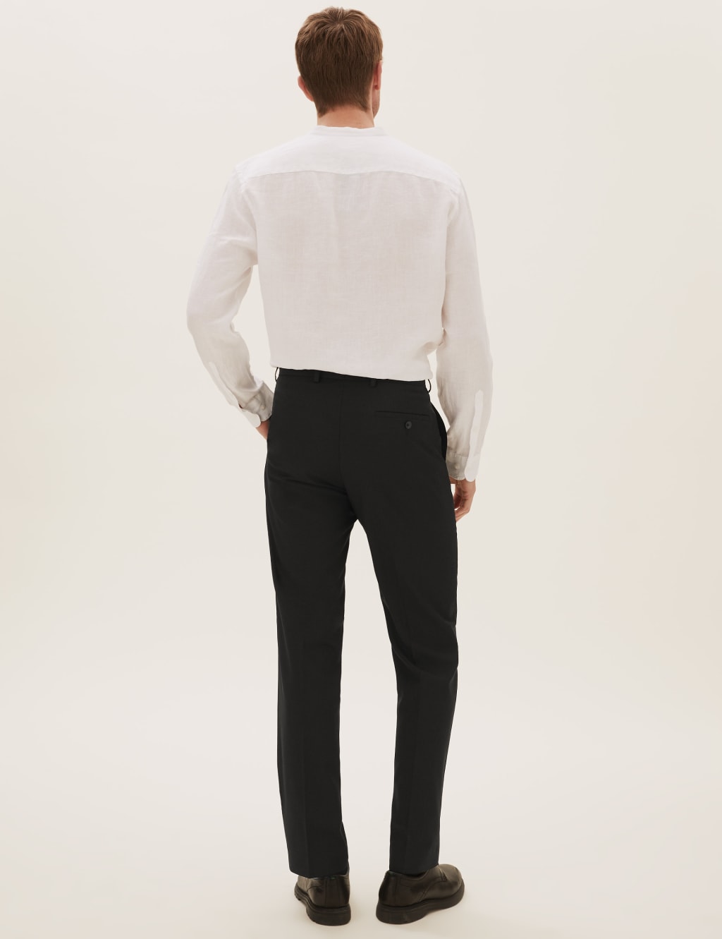 Black Regular Fit Trousers 4 of 8