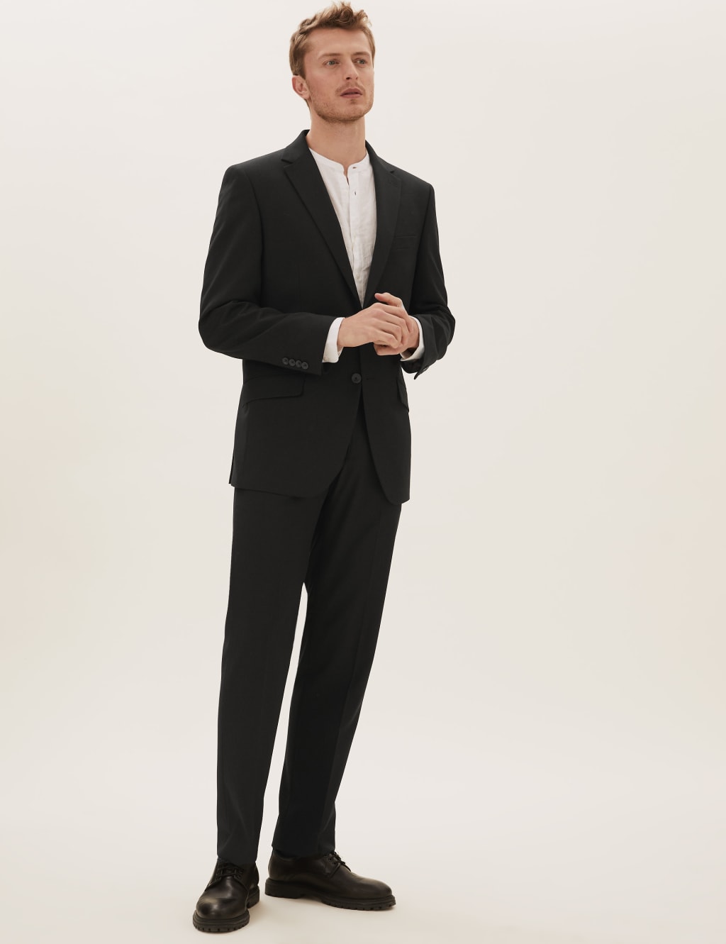 Black Regular Fit Trousers 5 of 8