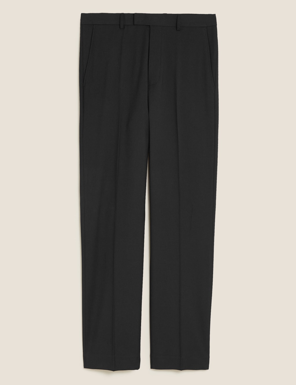 Black Regular Fit Trousers 2 of 8