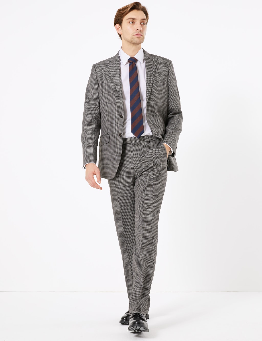 Regular Fit Puppytooth Jacket 1 of 7