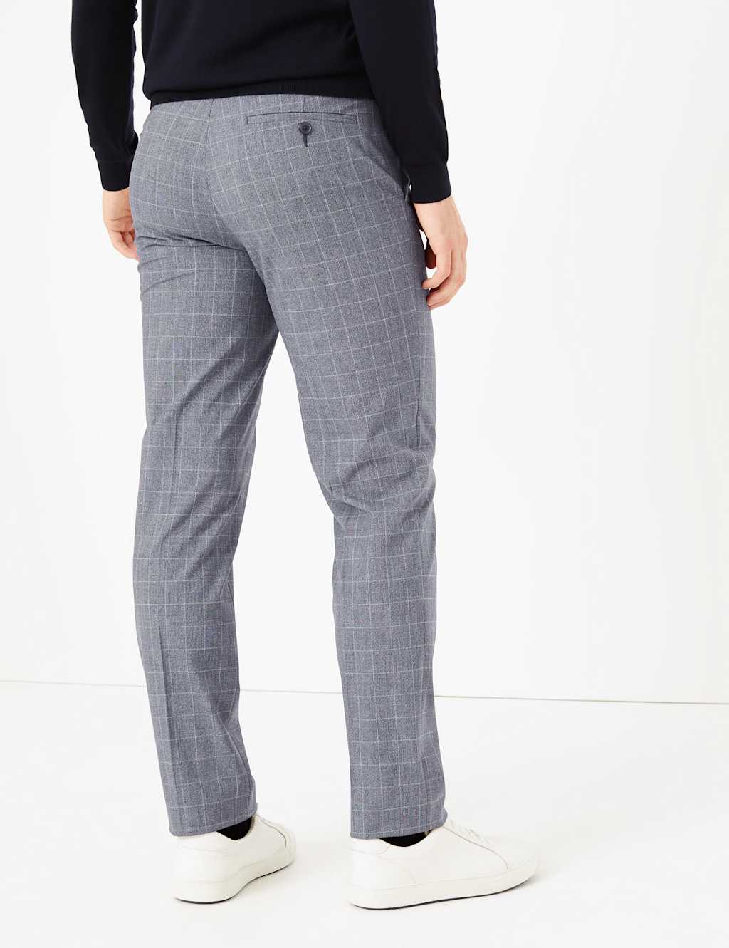 Slim Fit Checked Trousers 4 of 6