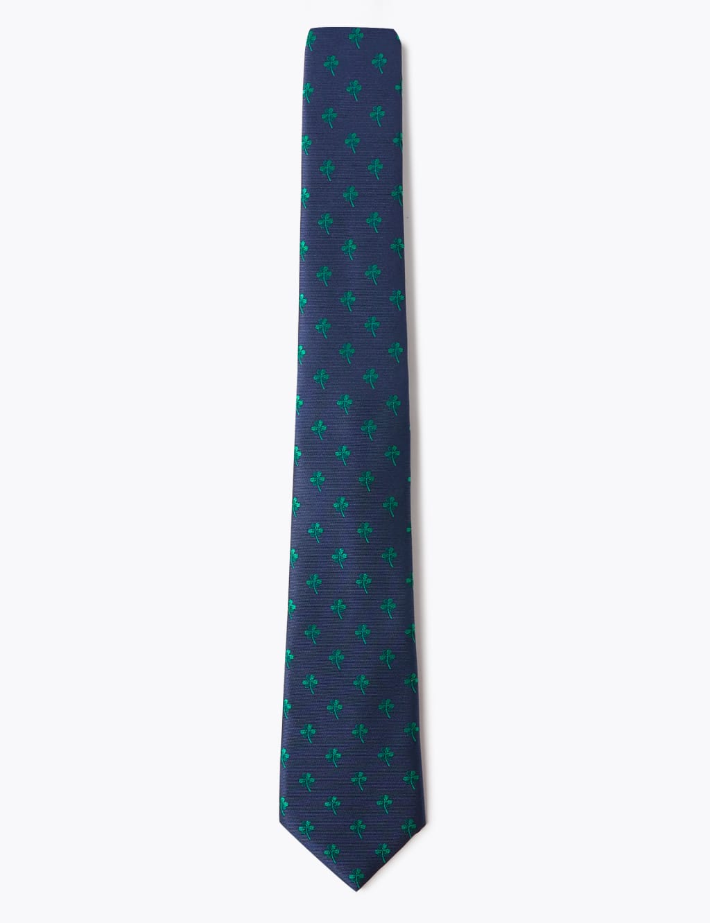 Slim Woven Shamrock Tie 1 of 3