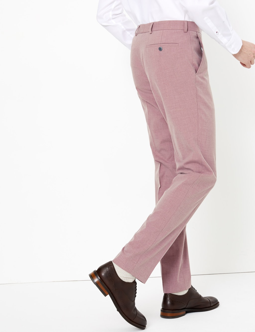 Pastel Slim Fit Trousers with Stretch 4 of 7