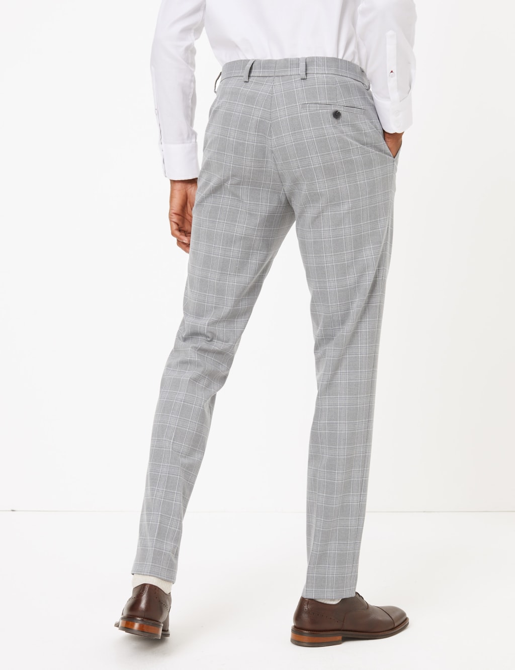 Checked Skinny Fit Trousers 4 of 9