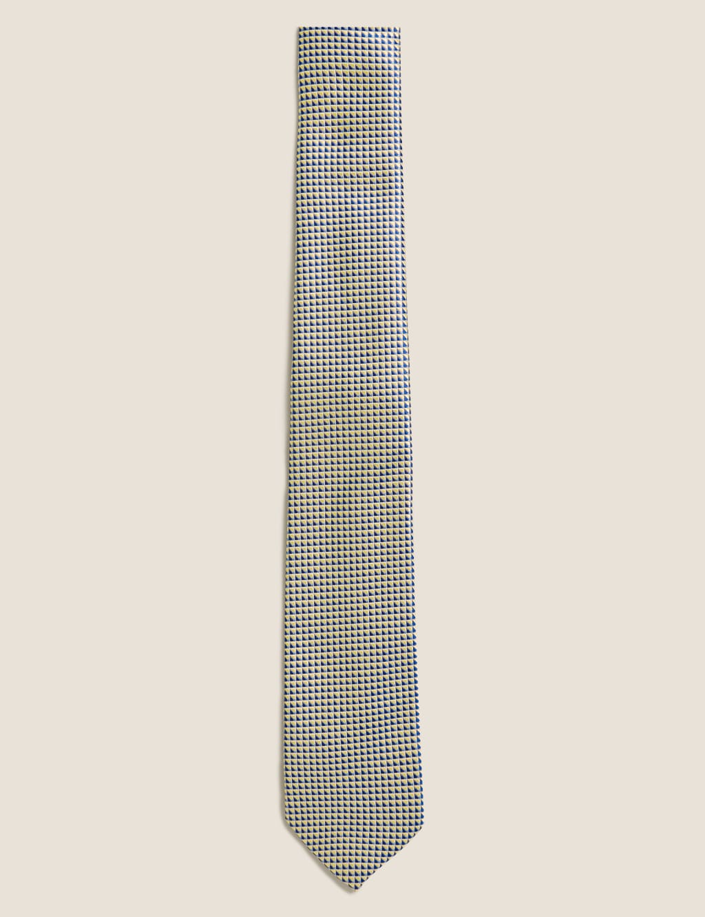 Slim Woven Geometric Tie 1 of 2