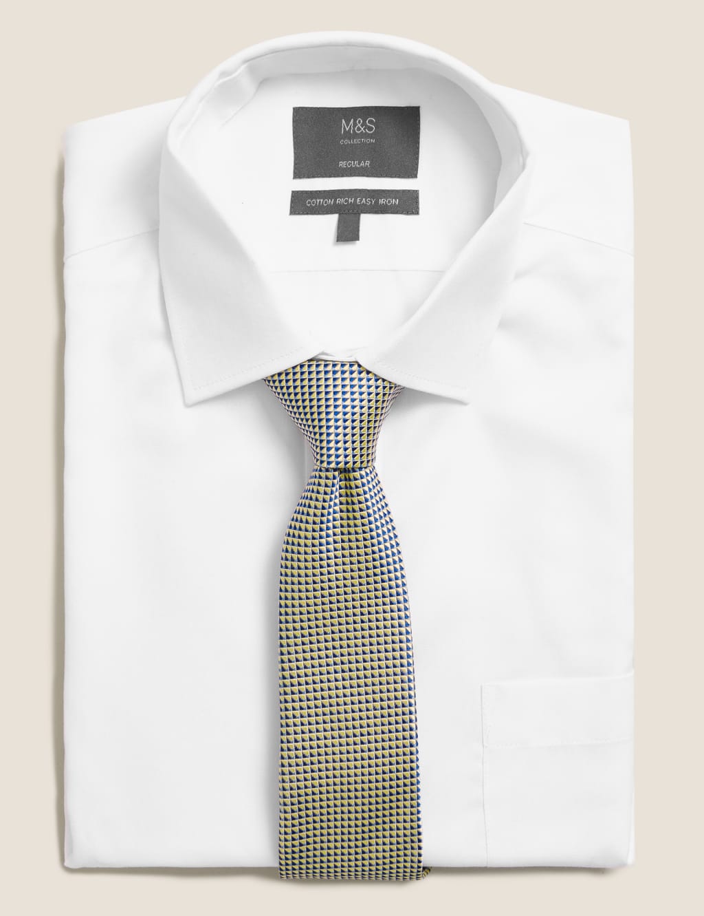 Slim Woven Geometric Tie 2 of 2
