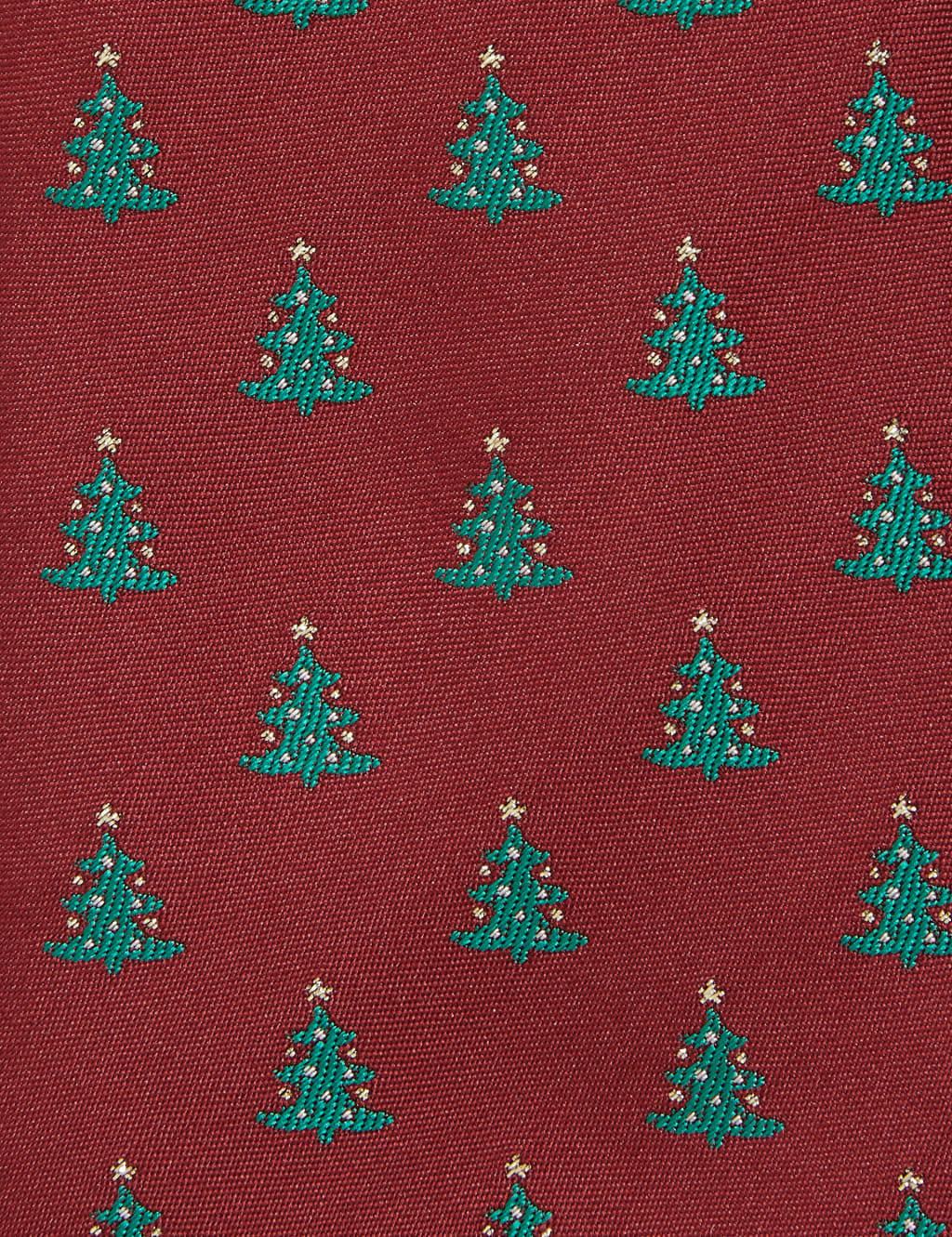 Slim Woven Christmas Tree Tie 3 of 3