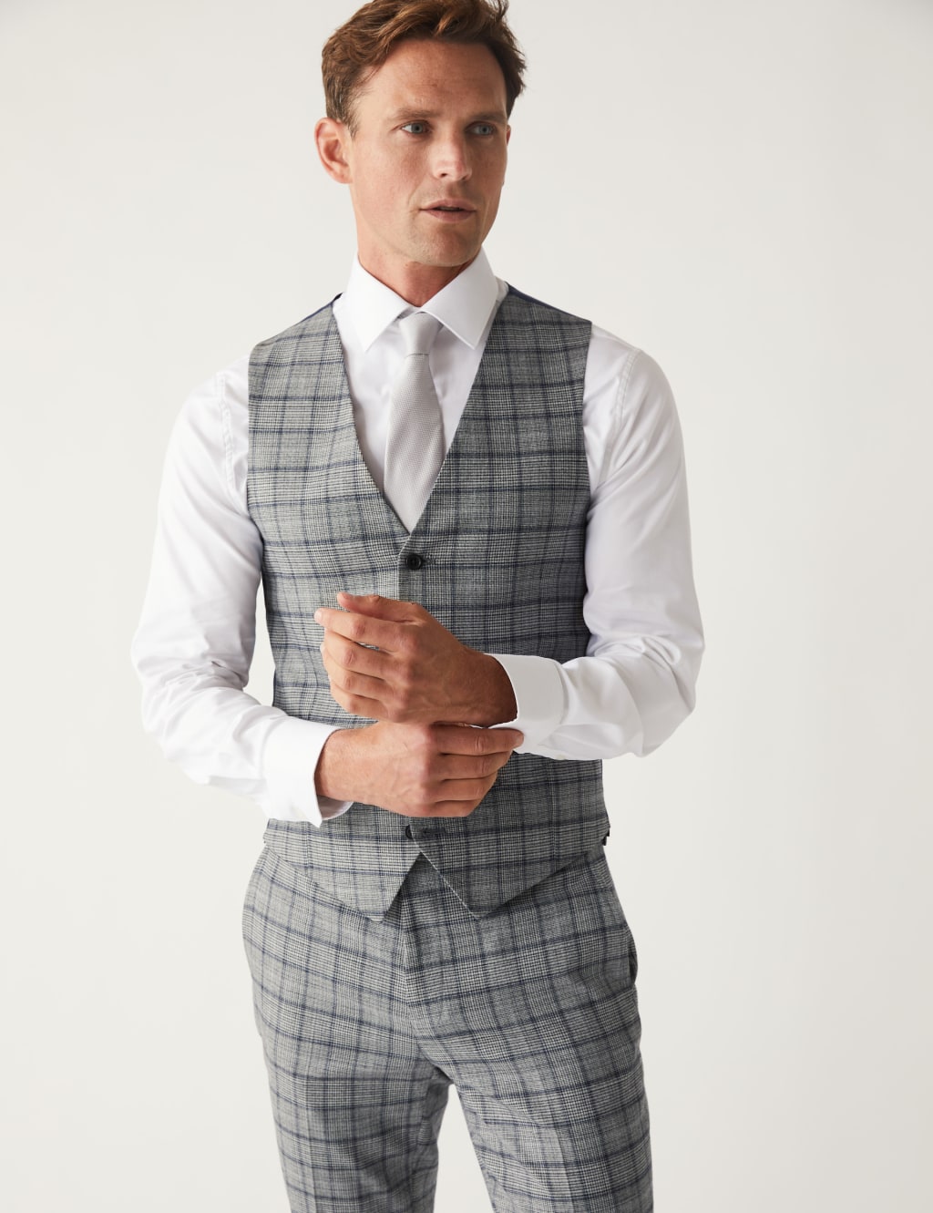 M&s grey waistcoat store