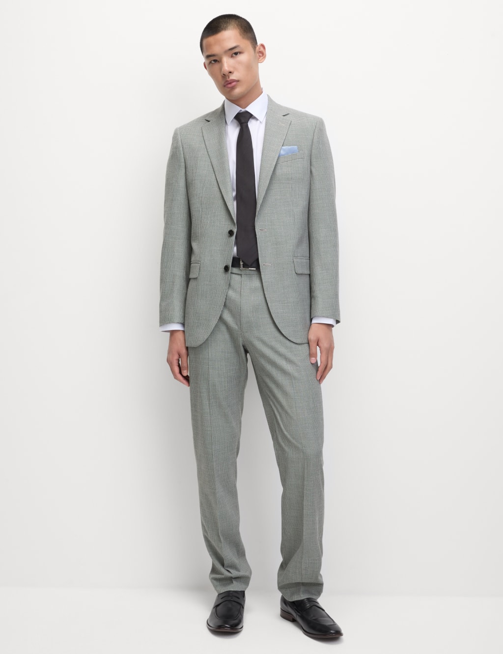 Regular Fit Textured Puppytooth Suit Jacket 4 of 9