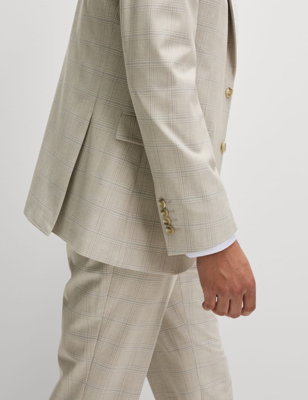 Slim Fit Check Suit Jacket 6 of 7