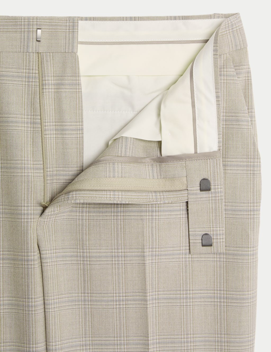 Slim Fit Check Suit Trousers 3 of 7