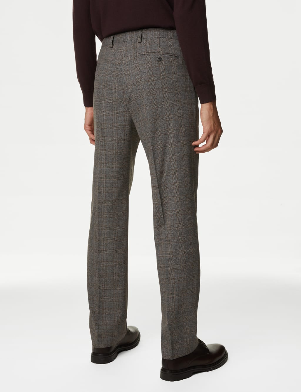 Regular Fit Prince of Wales Check Trousers 6 of 8