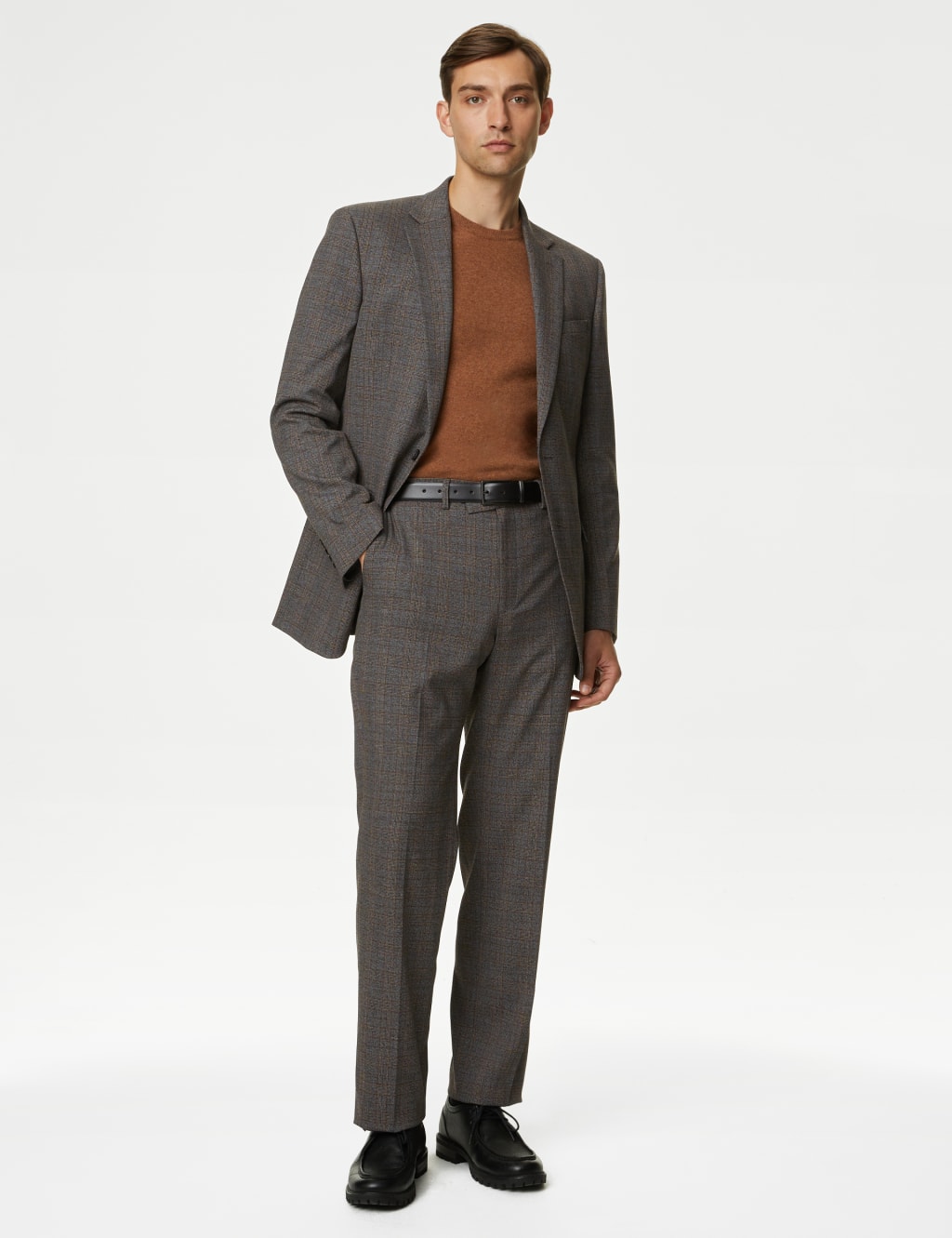 Regular Fit Prince of Wales Check Trousers 8 of 8