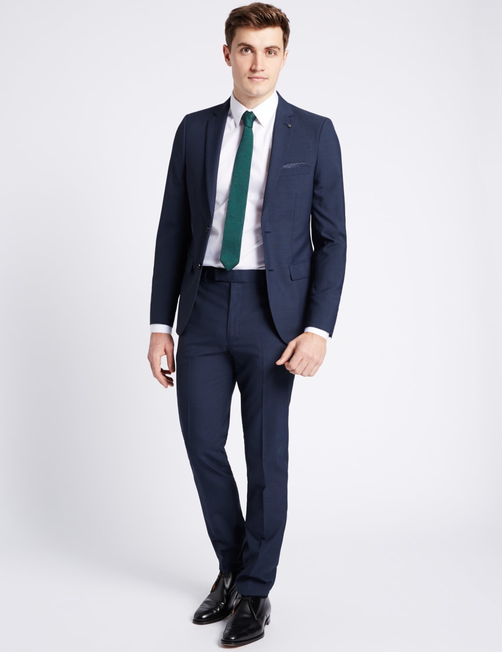 Blue Checked Modern Slim Fit Jacket Limited Edition M S