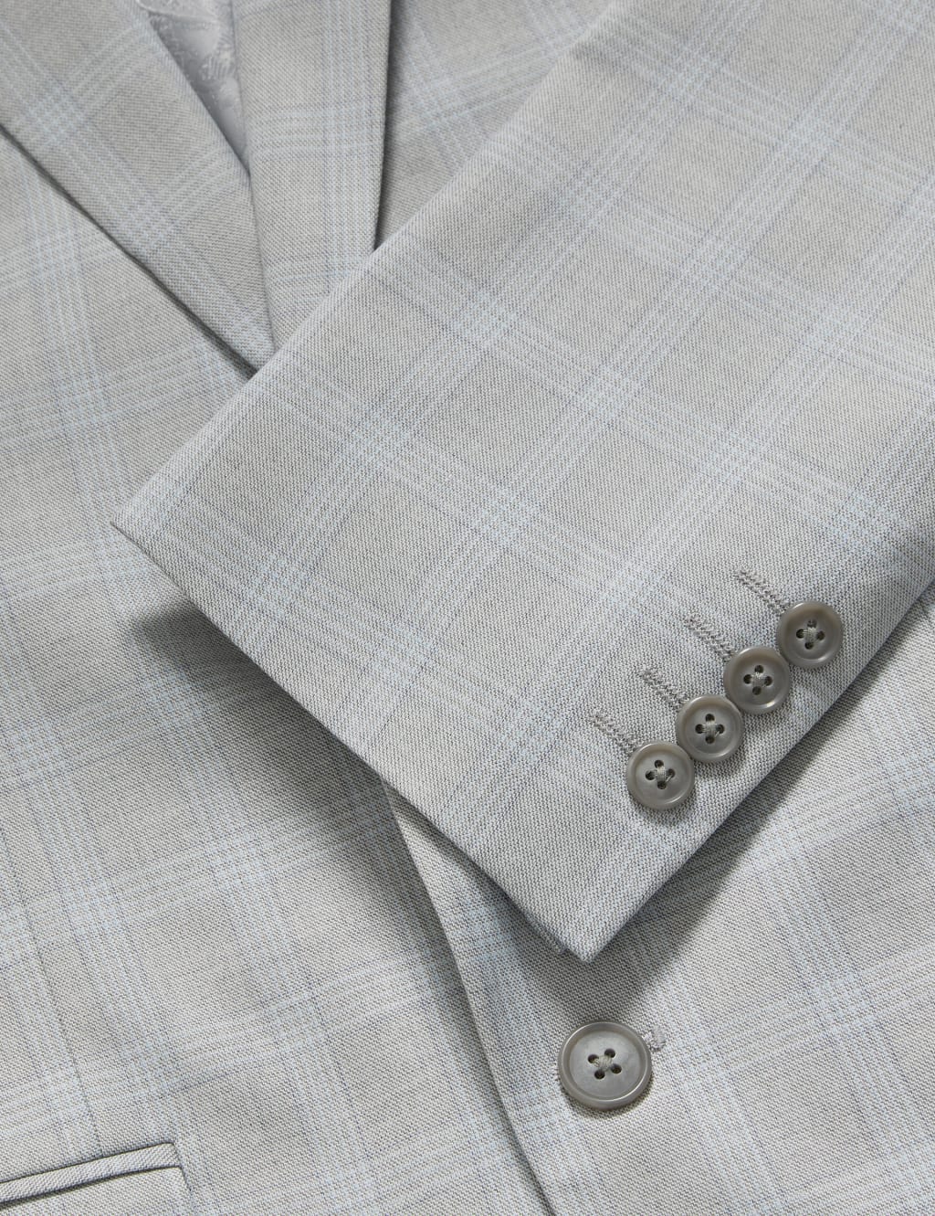 Tailored Fit Check Suit Jacket 3 of 7