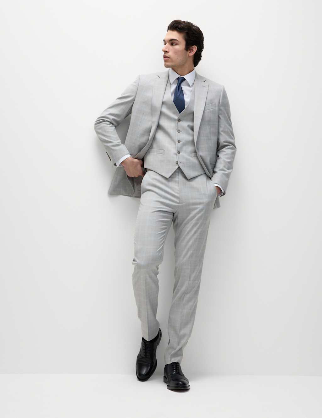 Tailored Fit Check Suit Jacket 4 of 7