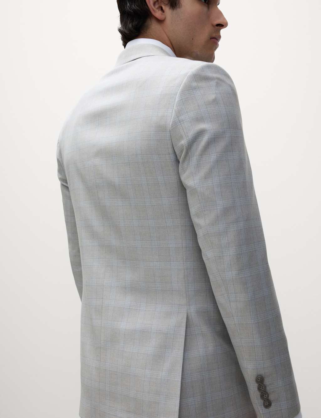 Tailored Fit Check Suit Jacket 5 of 7