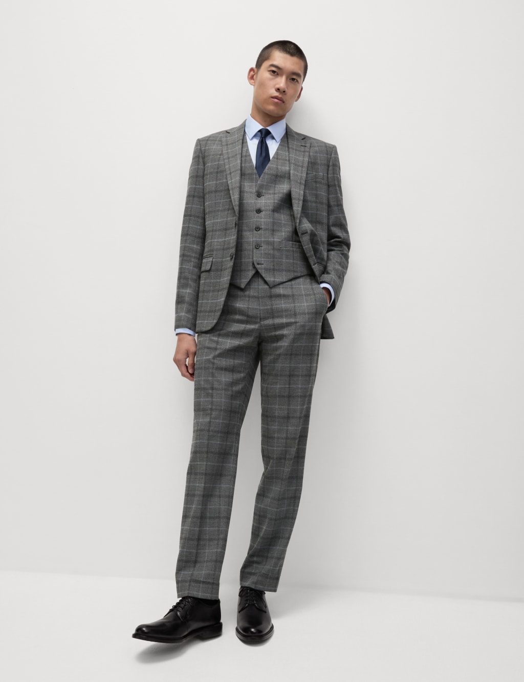 Check Waistcoat M S Collection M S