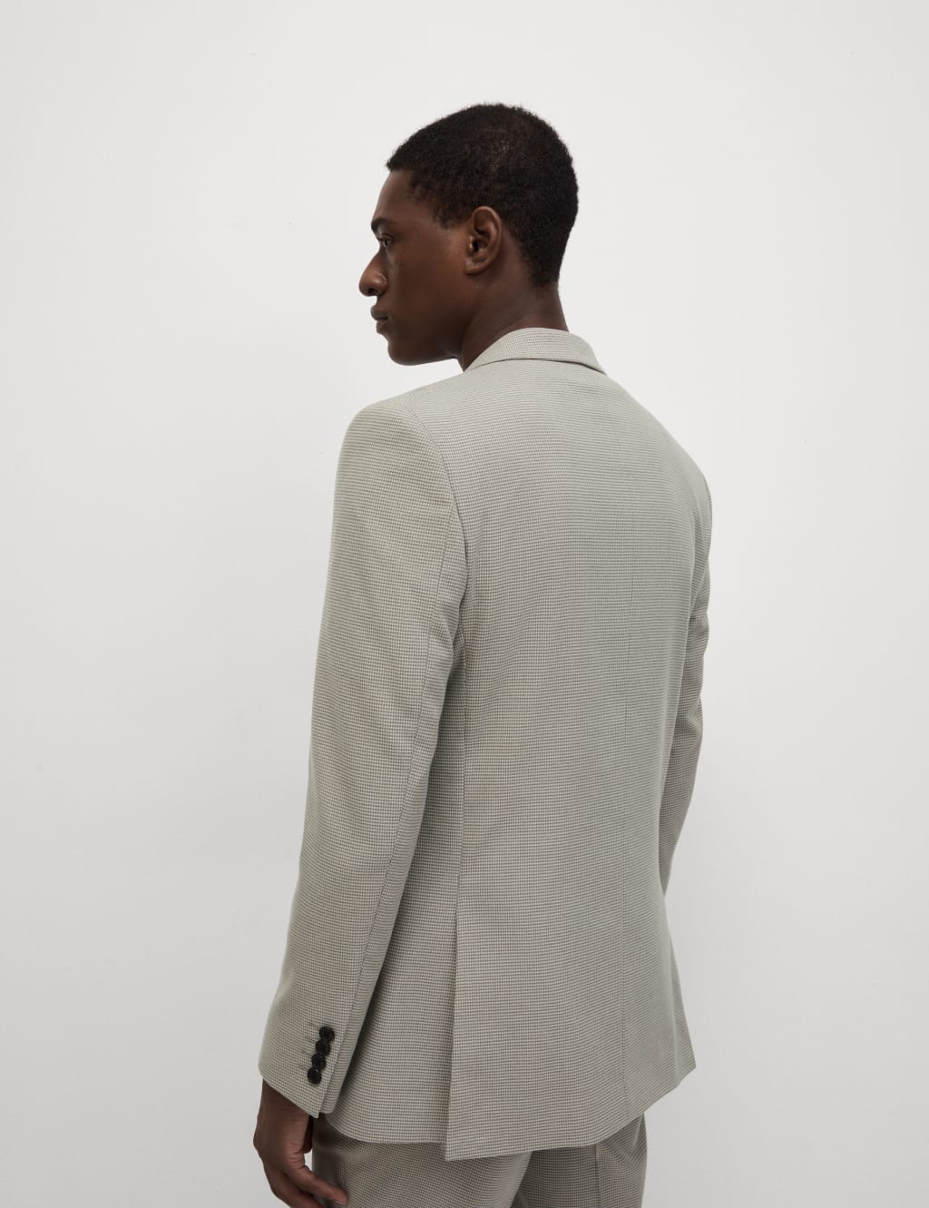 Slim Fit Puppytooth Stretch Suit Jacket M S Collection M S