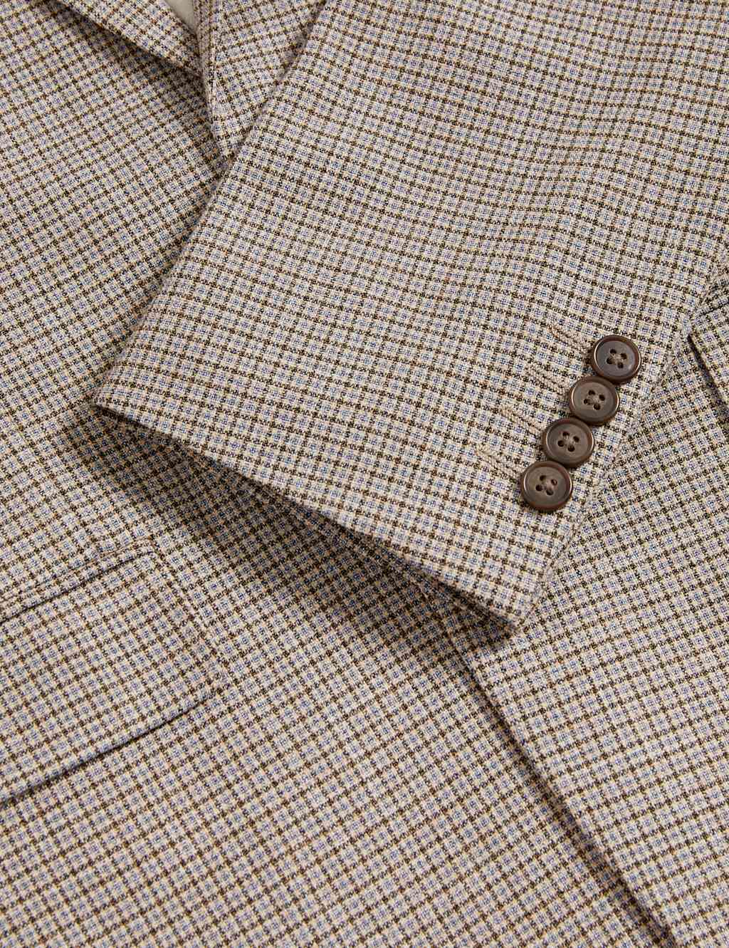 Tailored Fit Grid Check Suit Jacket 3 of 7