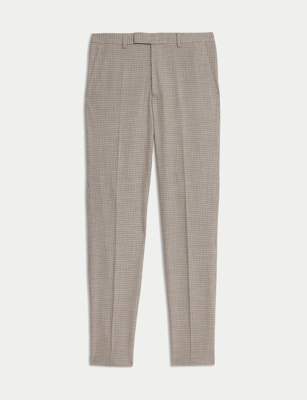 Tailored Fit Grid Check Suit Trousers 2 of 7