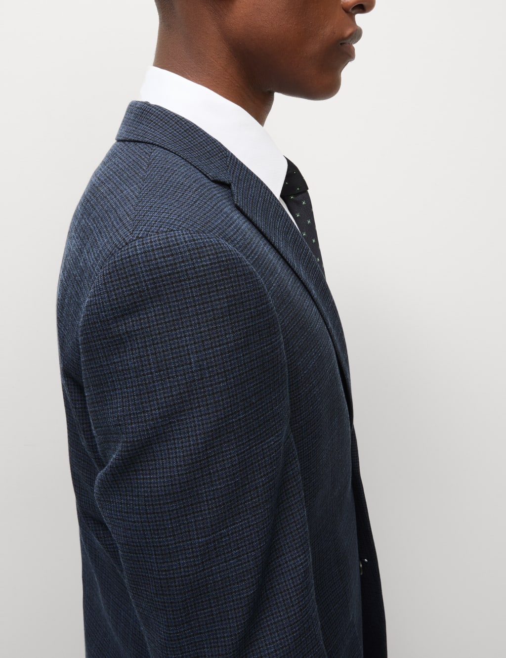 Skinny Fit Check Suit Jacket 7 of 7