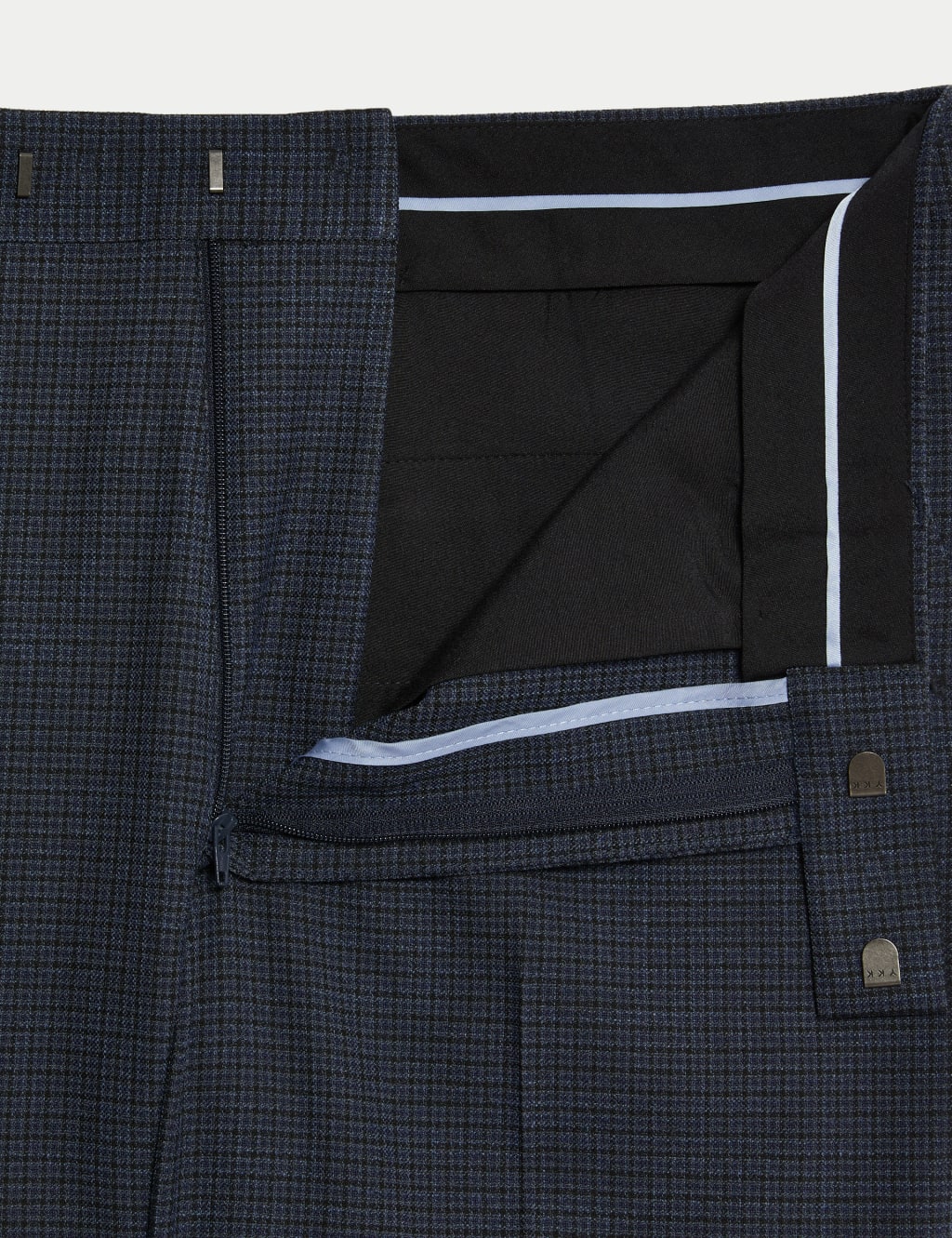Skinny Fit Check Suit Trousers 3 of 7