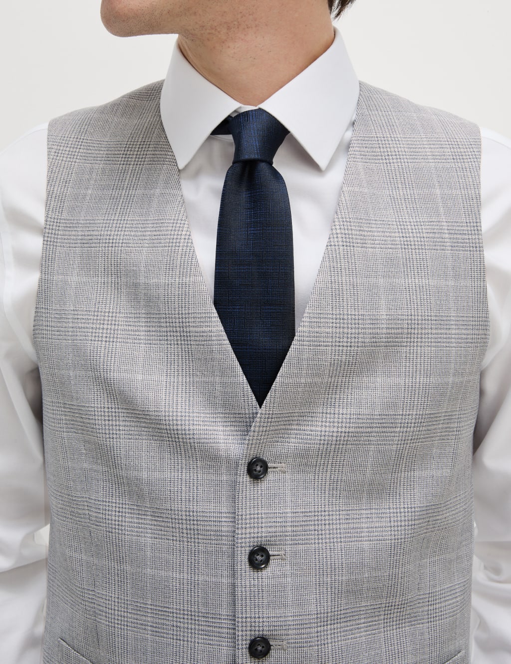 Slim Fit Check Waistcoat 3 of 6
