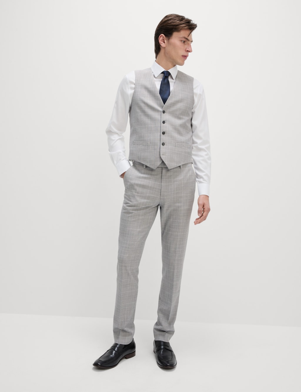 Slim Fit Check Waistcoat 4 of 6