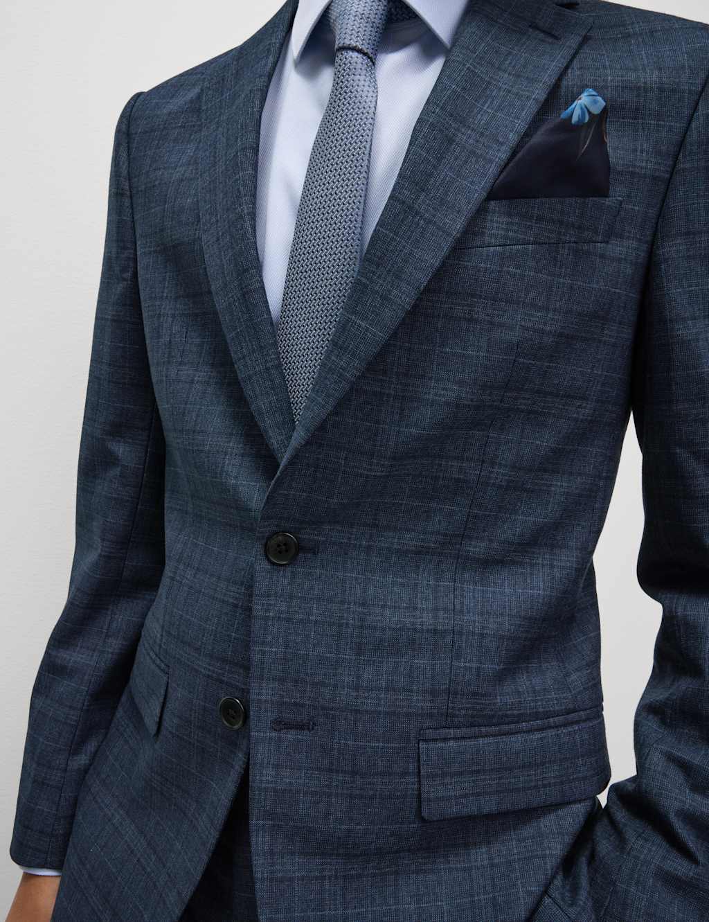 Slim Fit Check Suit Jacket 7 of 7