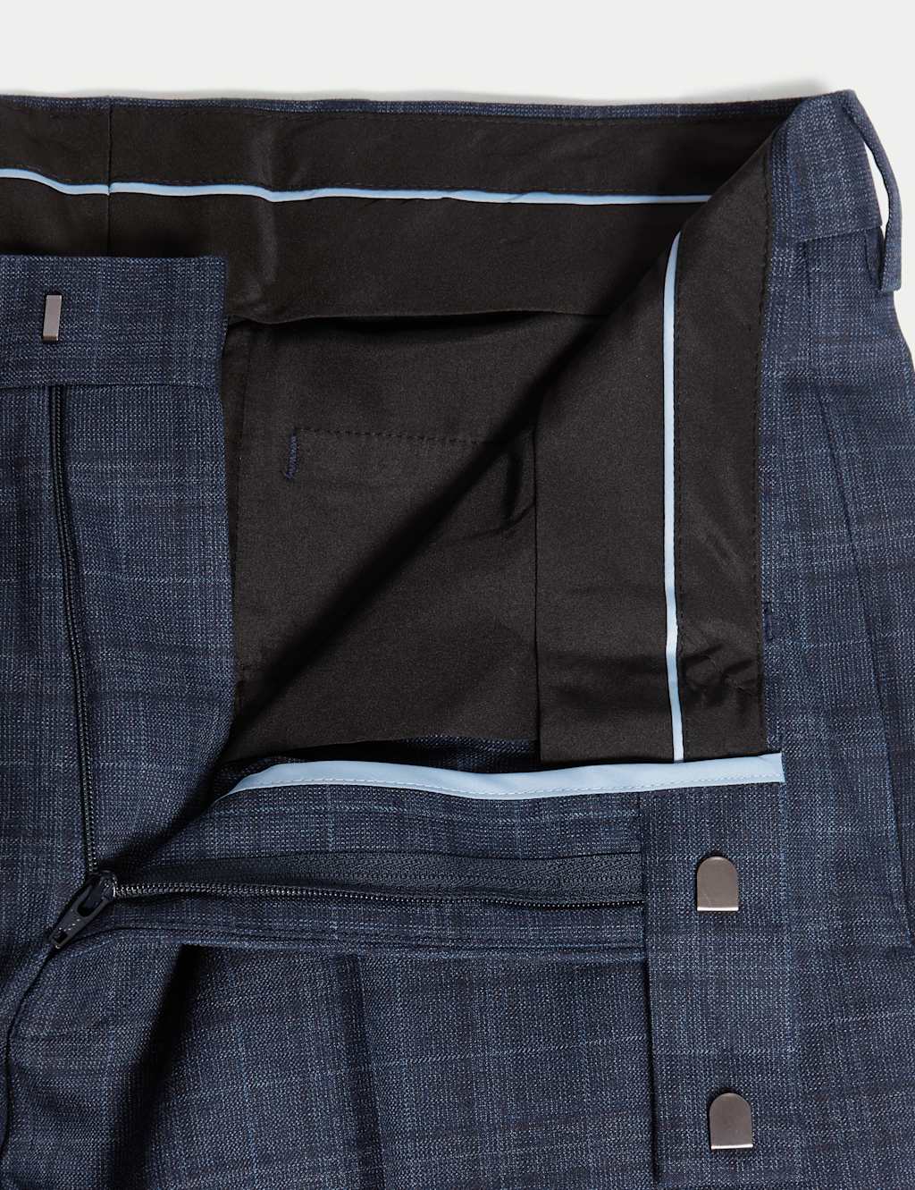 Slim Fit Check Suit Trousers 3 of 7