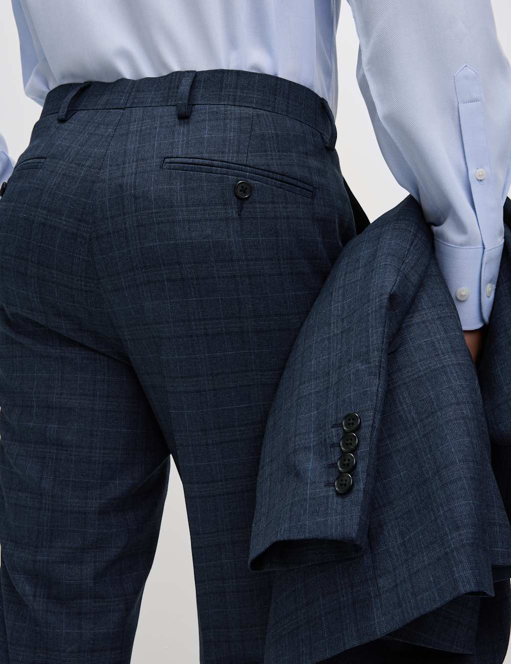 Slim Fit Check Suit Trousers 4 of 7