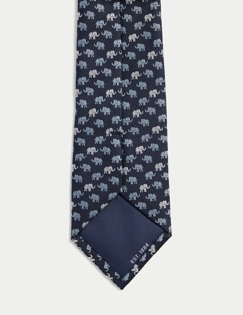 Elephant Print Pure Silk Tie 2 of 2