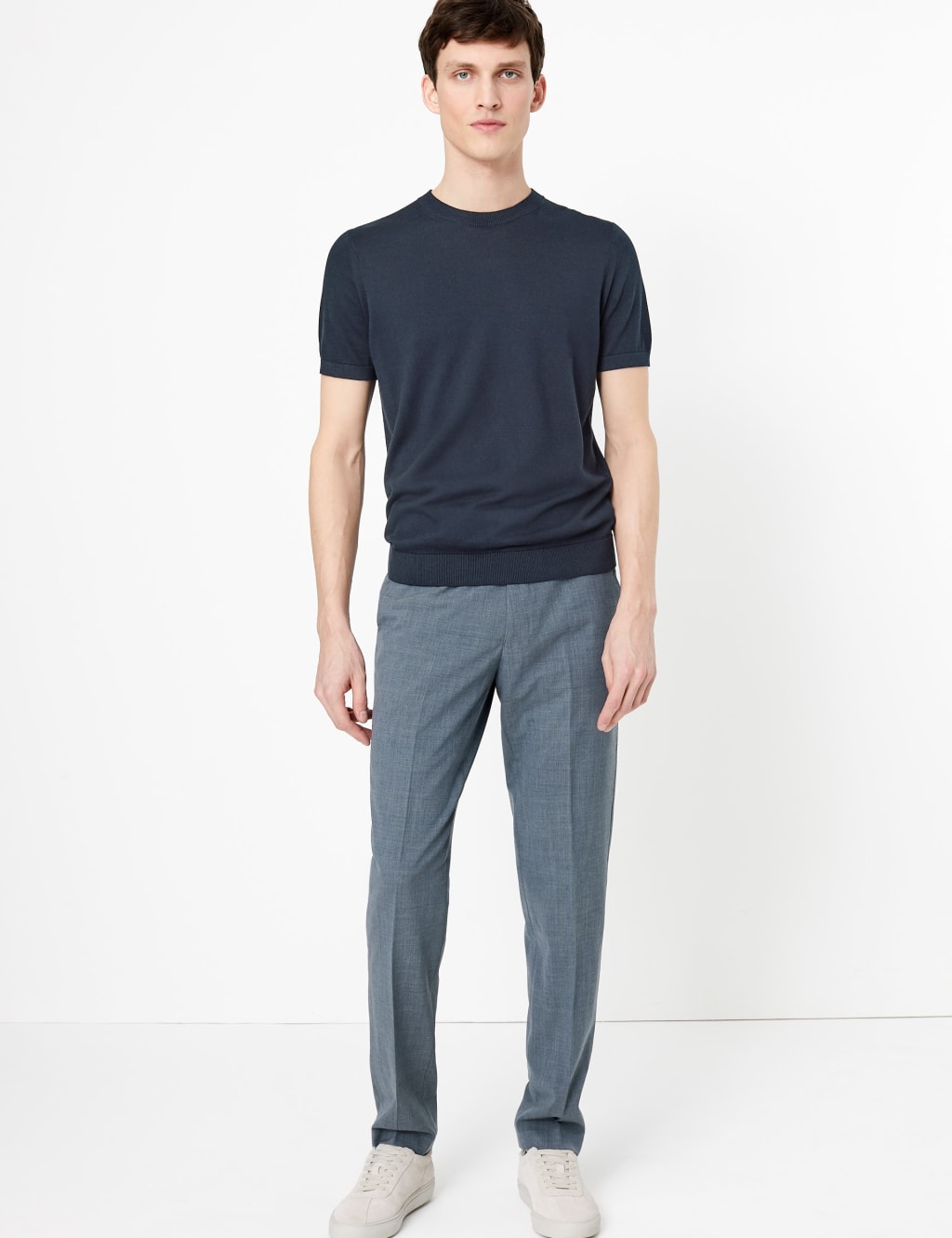 The Ultimate Blue Slim Fit Trousers M S Collection M S