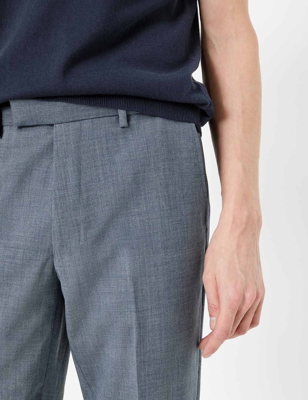 The Ultimate Blue Slim Fit Trousers 3 of 7