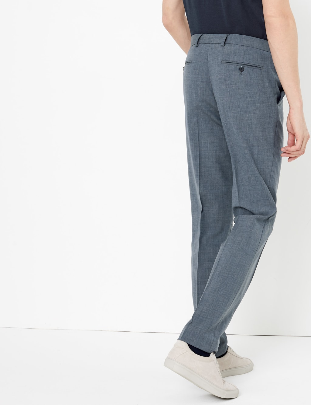 The Ultimate Blue Slim Fit Trousers 4 of 7