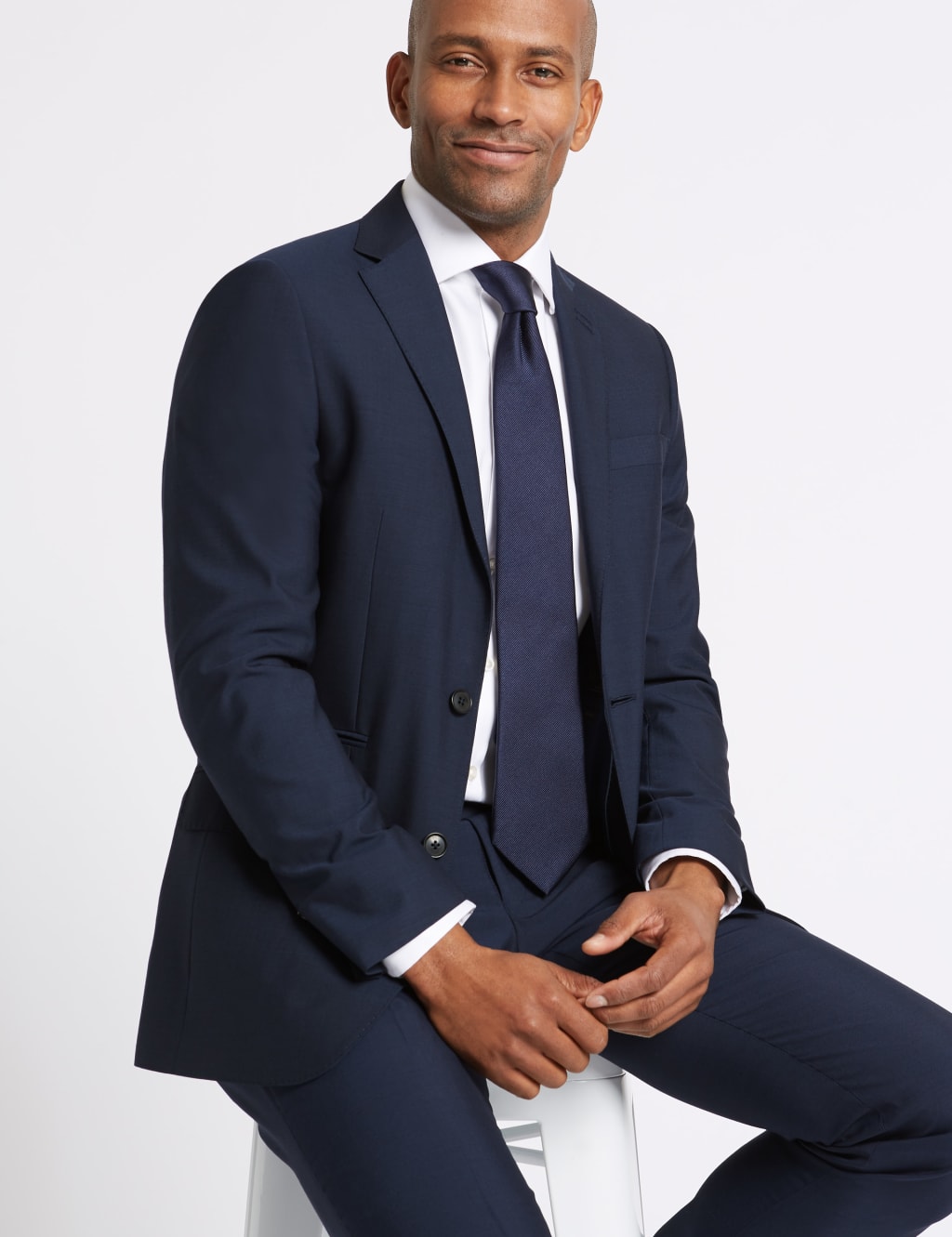 Indigo Tailored Fit Jacket 3 of 8