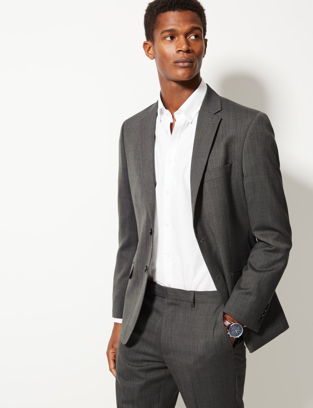 M&s grey jacket sales