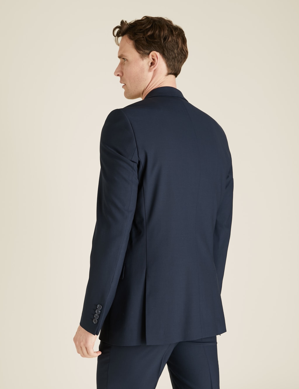 The Ultimate Navy Tailored Fit Suit Jacket 6 of 10