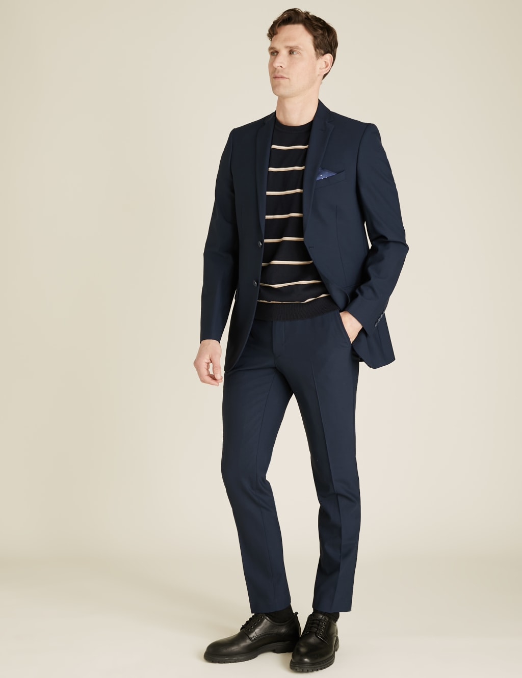 The Ultimate Navy Tailored Fit Suit Jacket 7 of 10