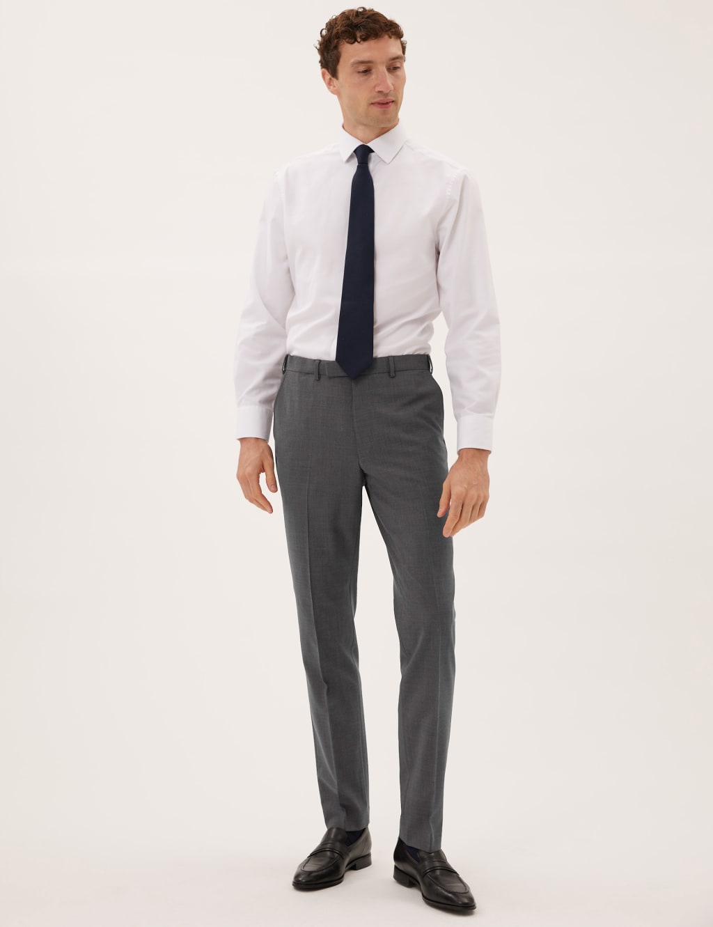 The Ultimate Charcoal Tailored Fit Suit Trousers 1 of 6