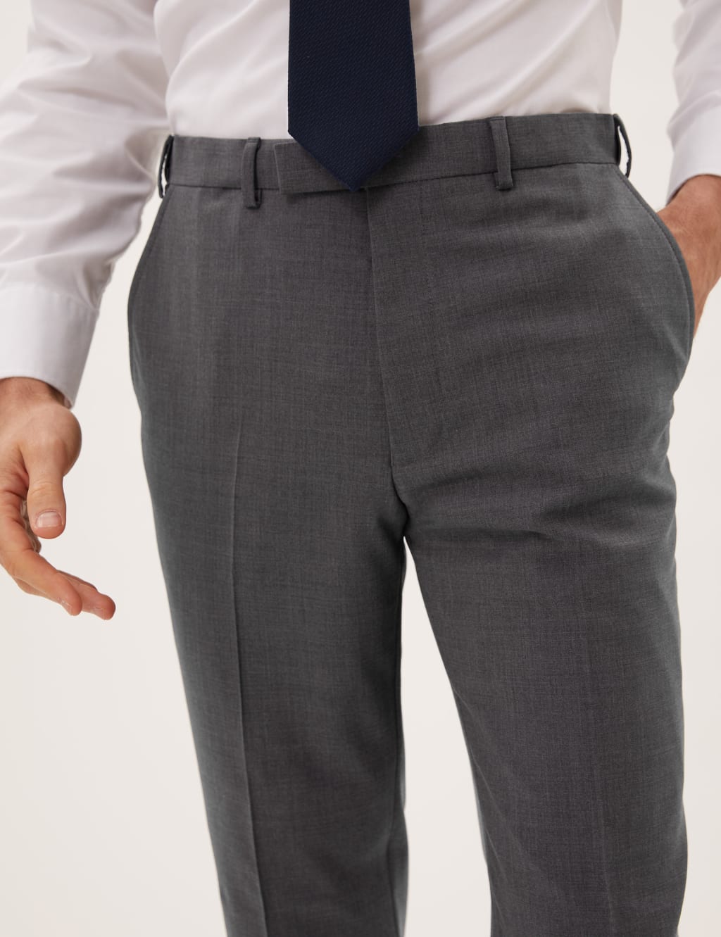 The Ultimate Charcoal Tailored Fit Suit Trousers 3 of 6