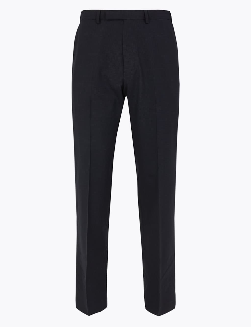 The Ultimate Navy Checked Regular Fit Trousers 2 of 7