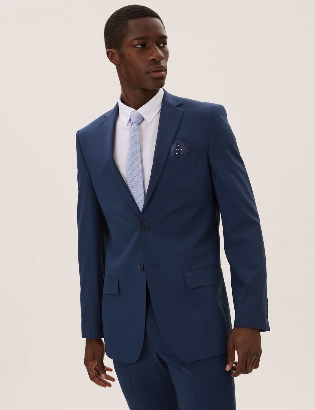 The Ultimate Blue Regular Fit Jacket M S Collection M S