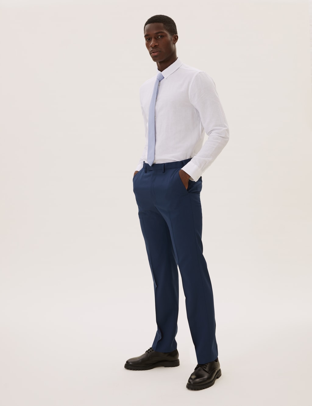 The Ultimate Blue Regular Fit Trousers 1 of 7