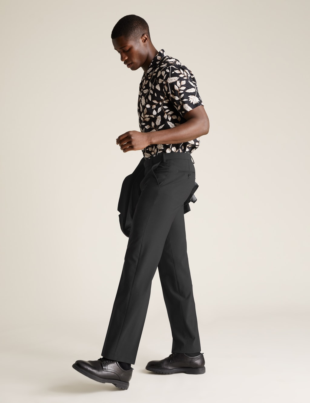 The Ultimate Black Regular Fit Trousers 1 of 7